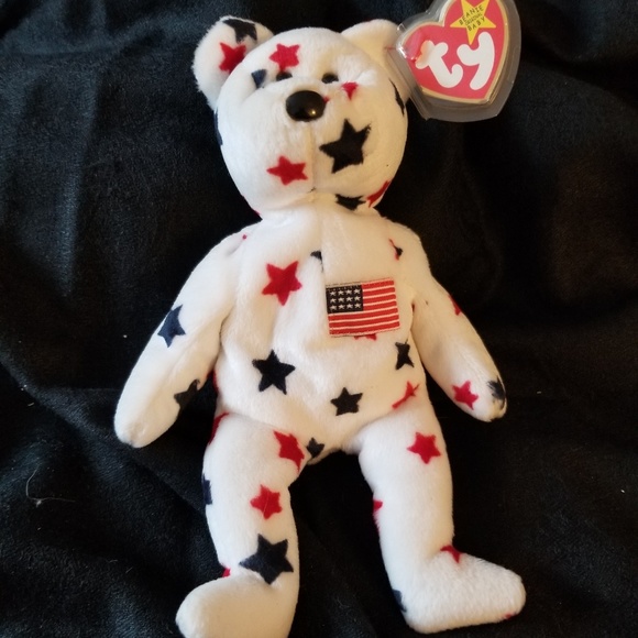 TY "USA" "AMERICA" "GLORY" BEANIE BABIES - Picture 2 of 8